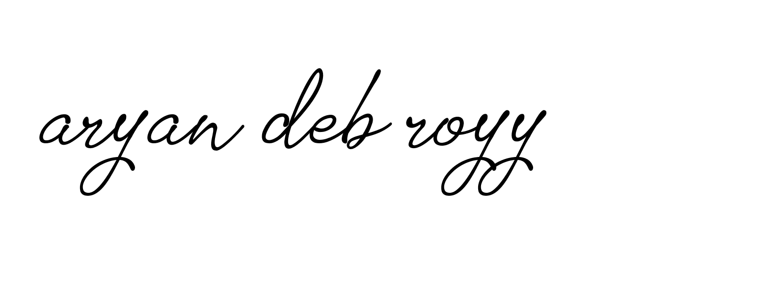 Signature of aryan-deb-royy