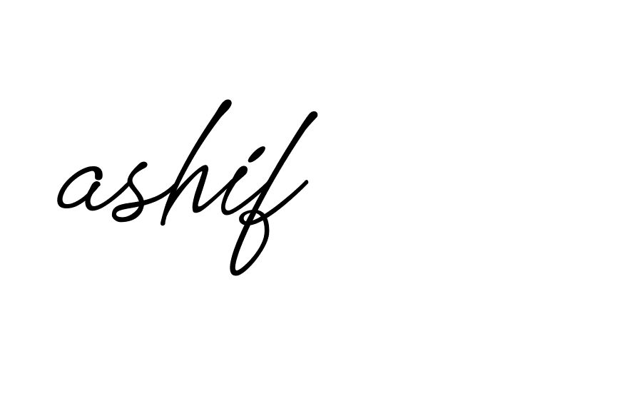 Signature of ashif