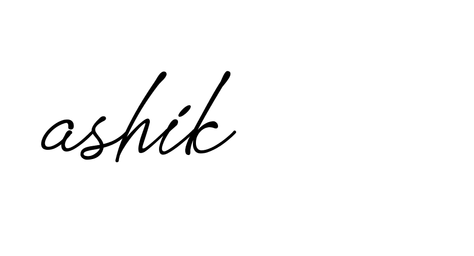 Signature of ashik