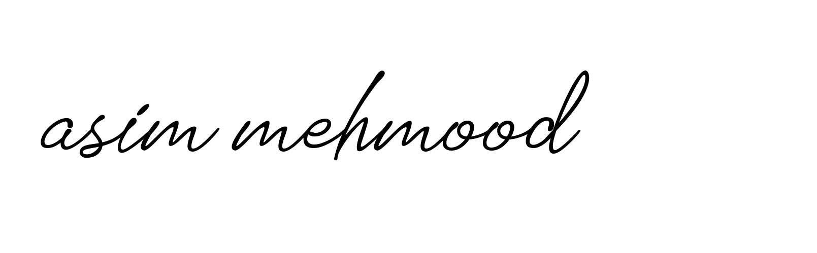 Signature of asim-mehmood