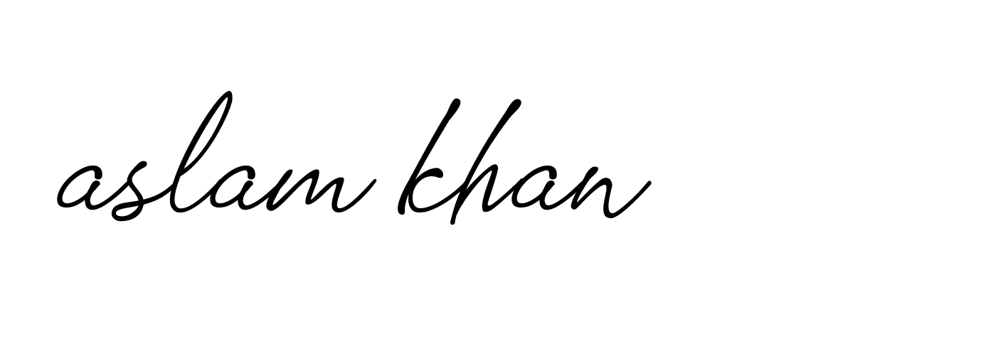 Signature of aslam-khan