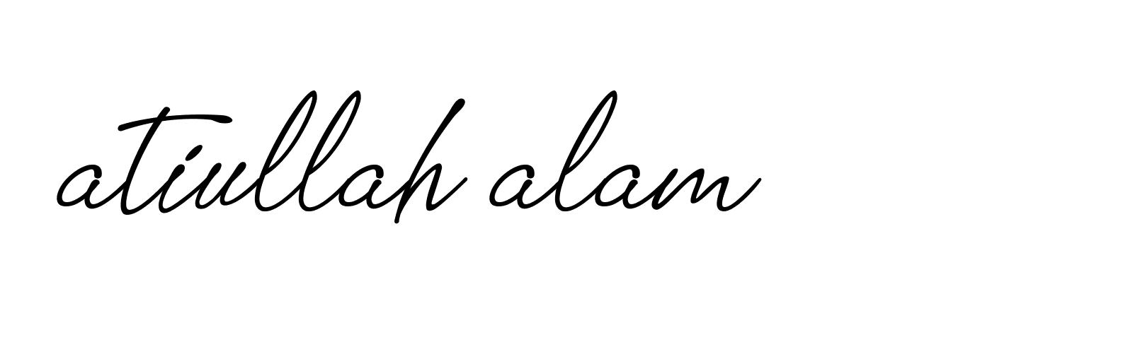 Signature of atiullah-alam-