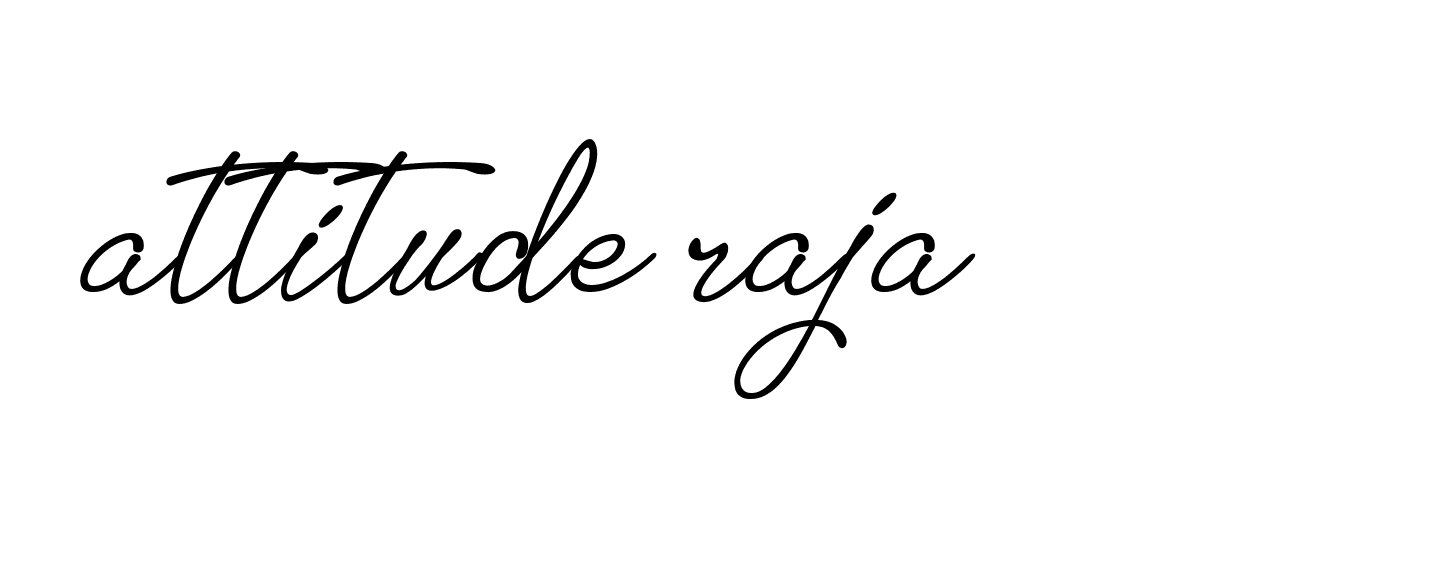 Signature of attitude-raja