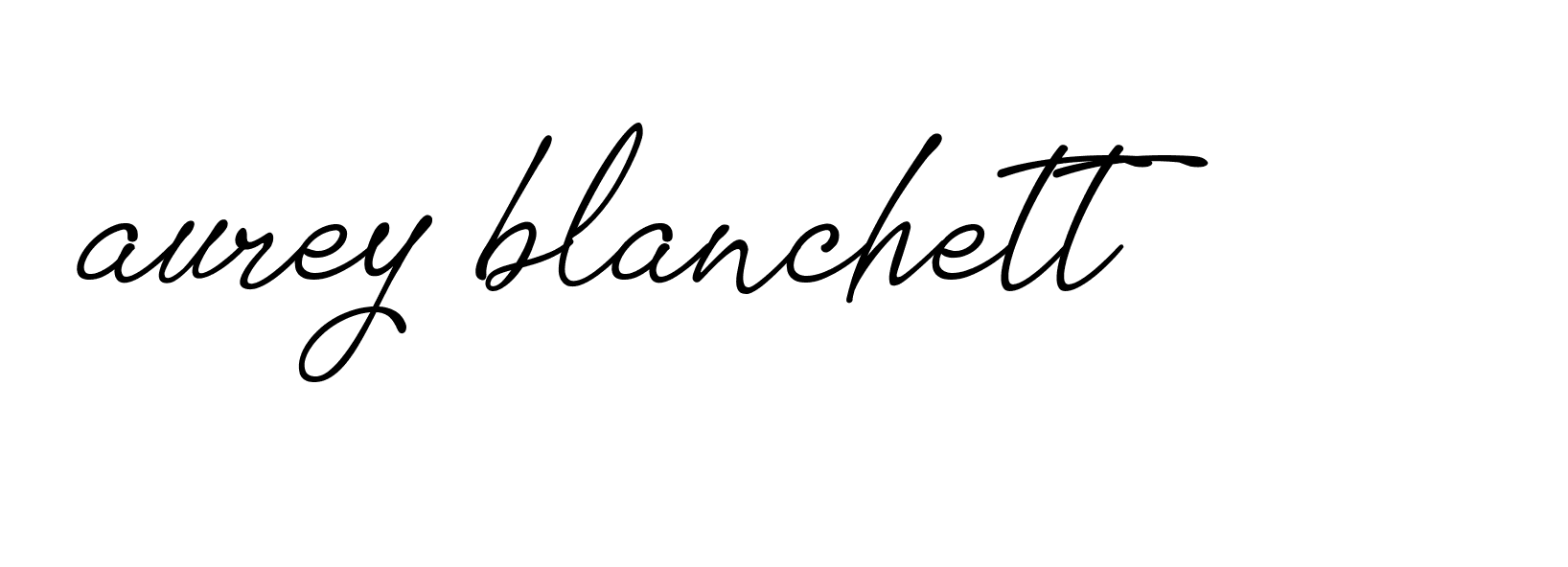 Signature of aurey-blanchett