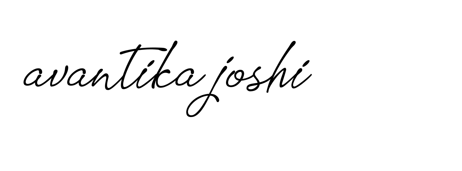 Signature of avantika-joshi-