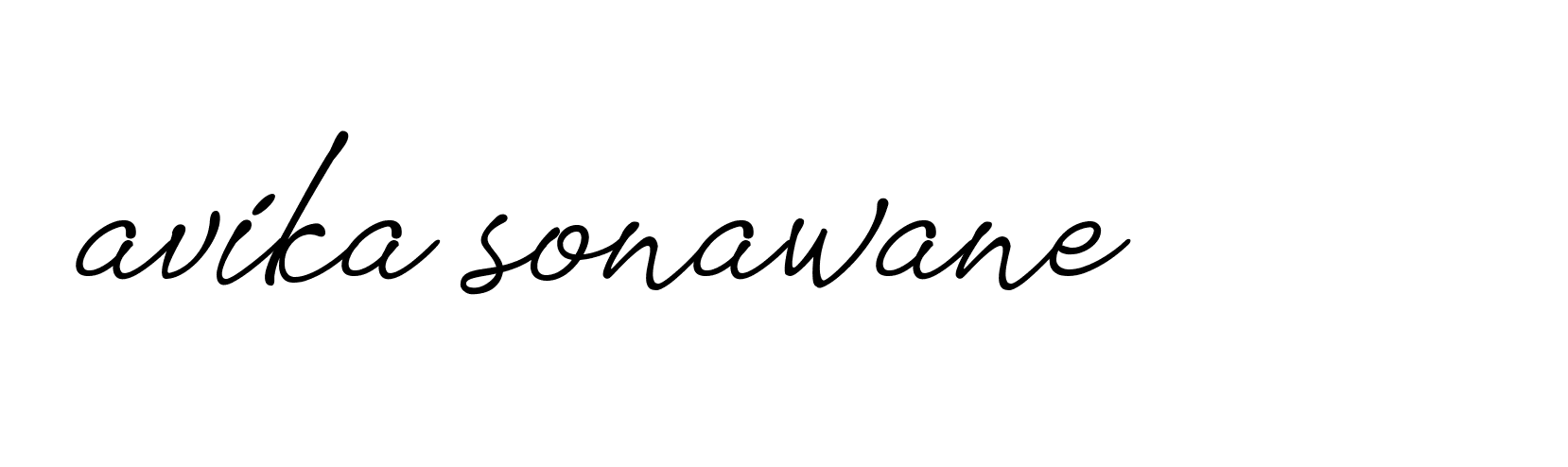 Signature of avika-sonawane