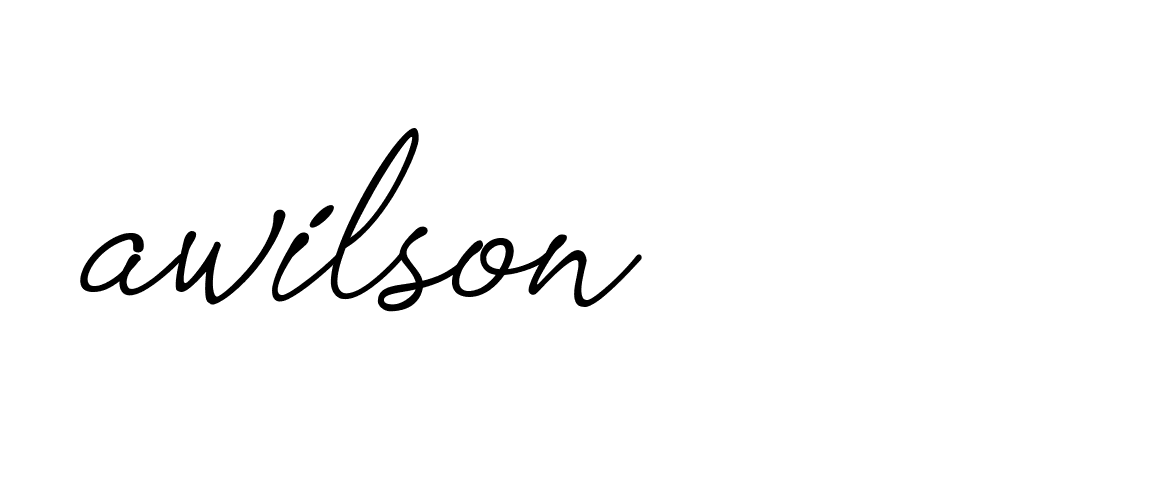 Signature of awilson-