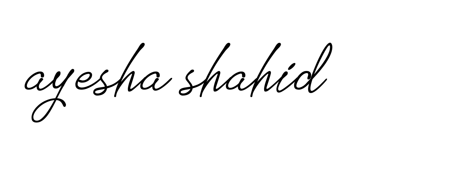 Signature of ayesha-shahid