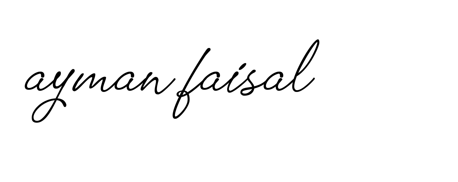 Signature of ayman-faisal