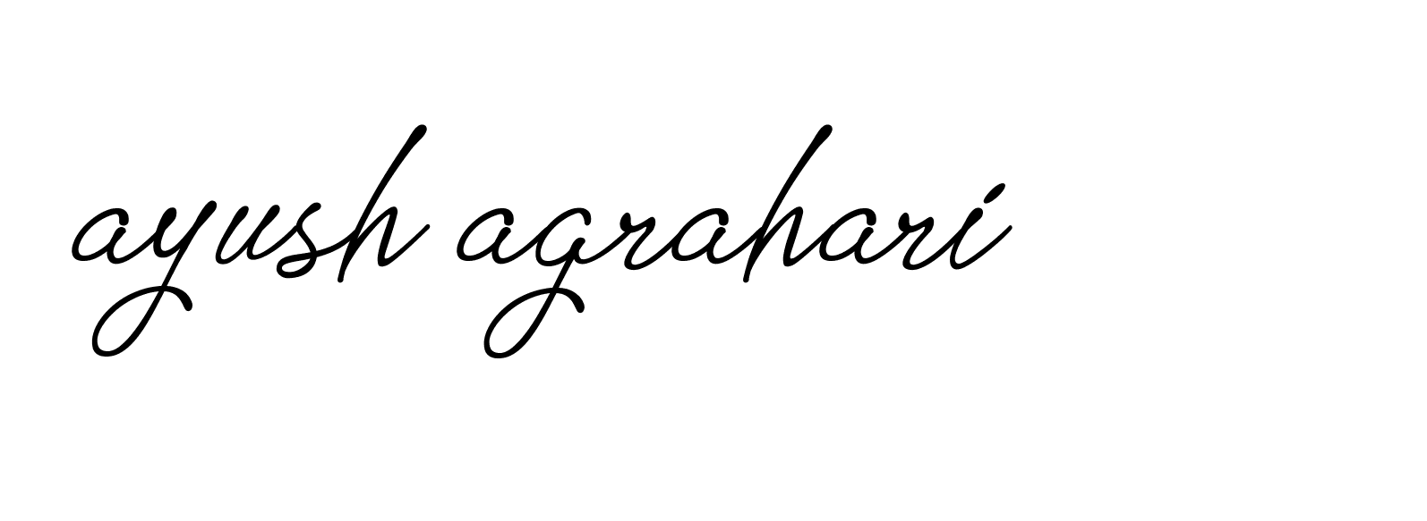 Signature of ayush-agrahari