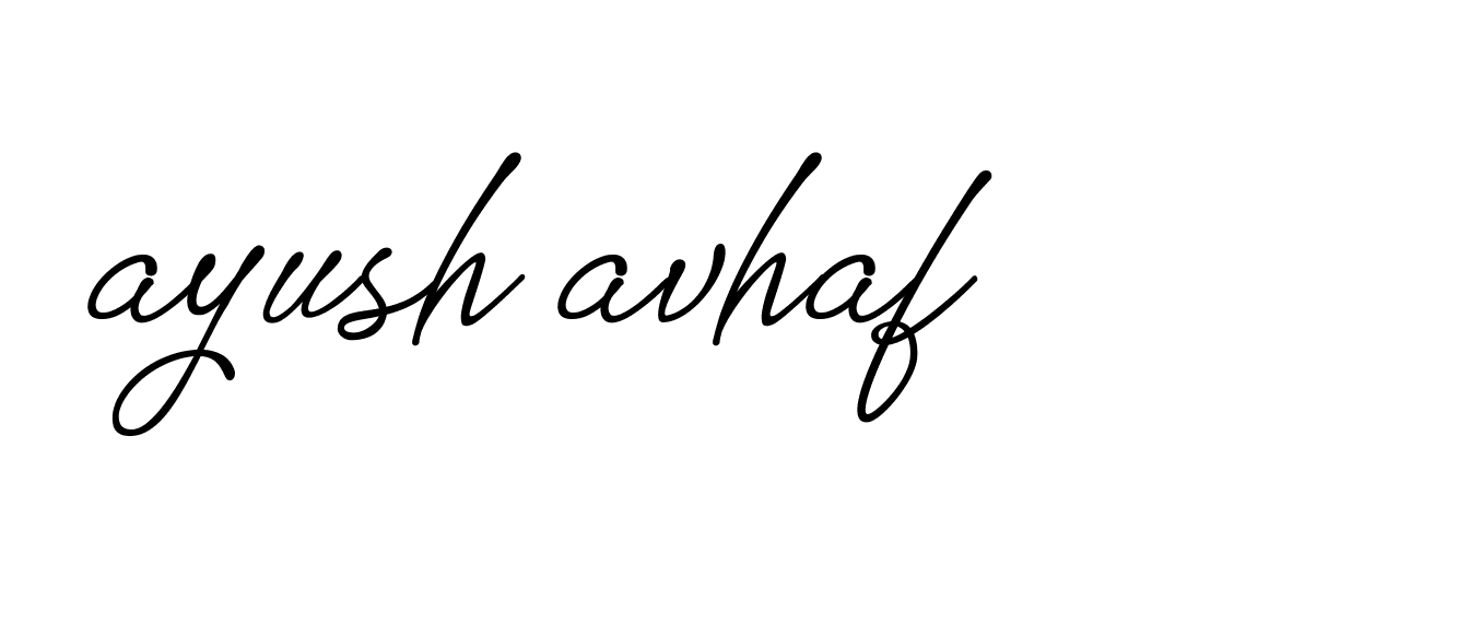 Signature of ayush-avhaf