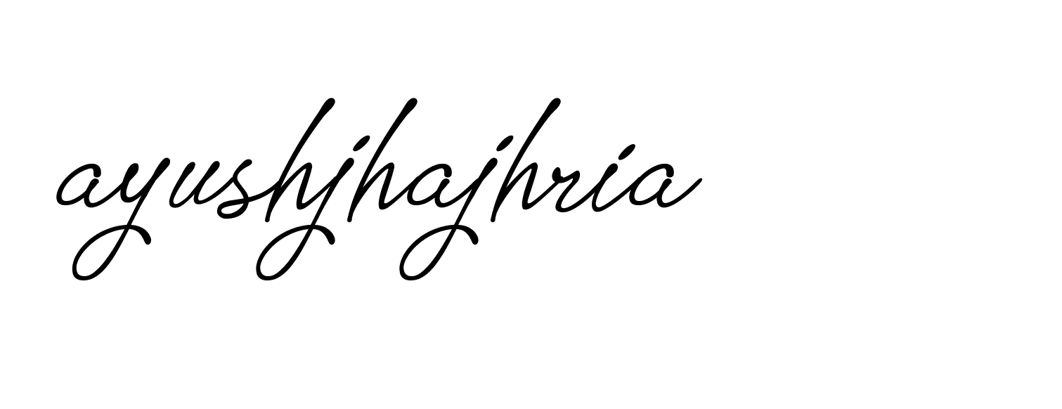 Signature of ayushjhajhria-