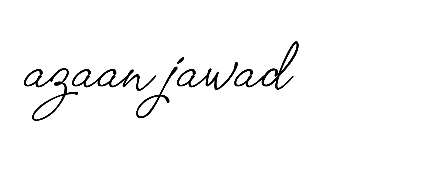 Signature of azaan-jawad