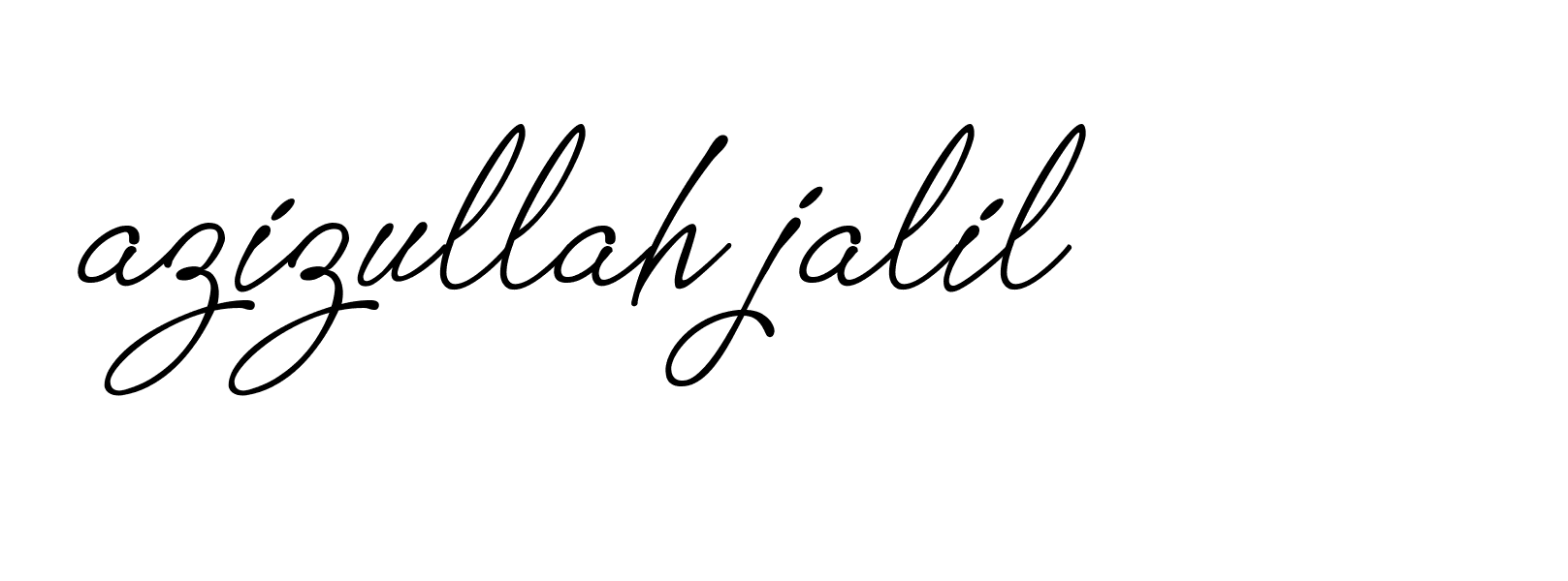 Signature of azizullah-jalil-