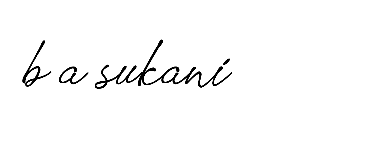 Signature of b-a-sukani