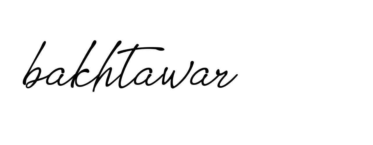 Signature of bakhtawar