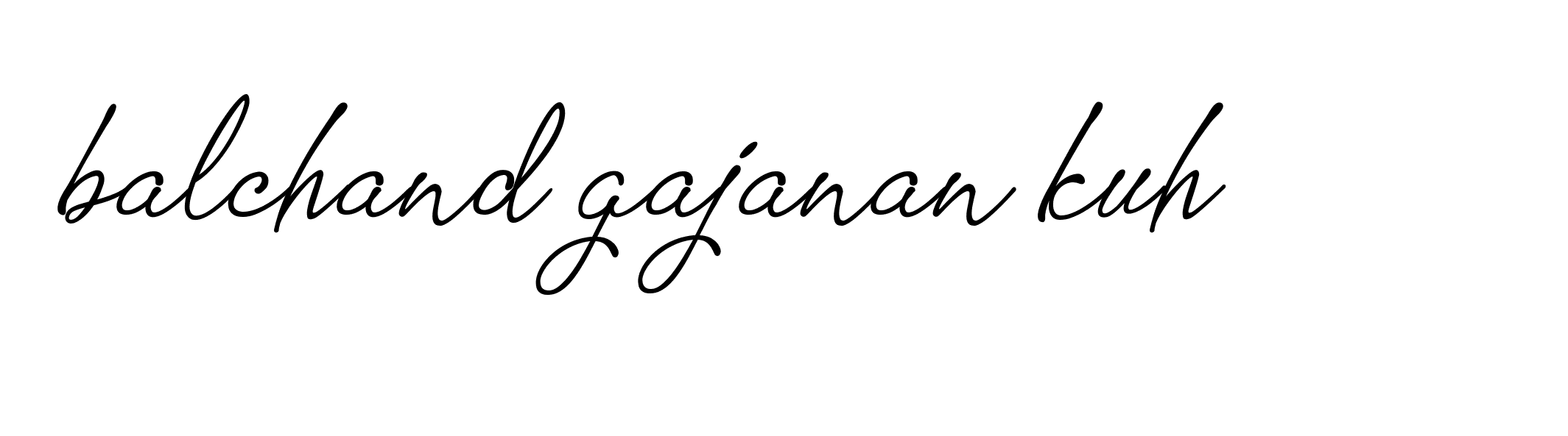 Signature of balchand-gajanan-kuh