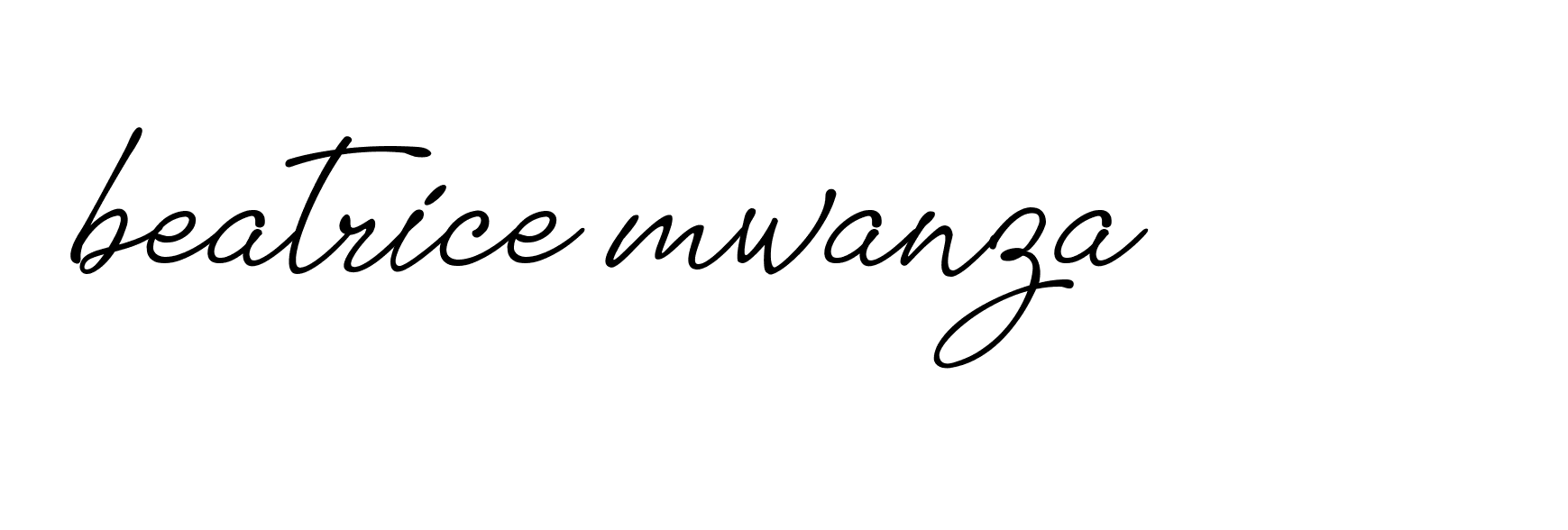 Signature of beatrice-mwanza