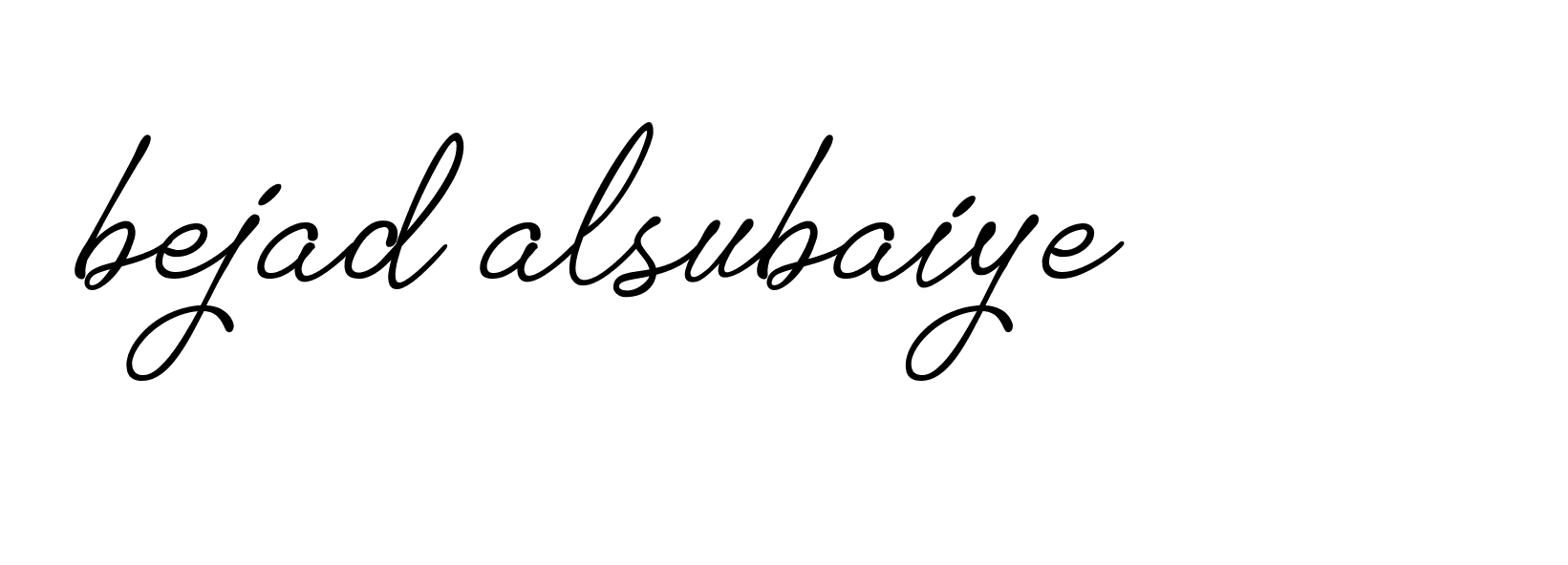 Signature of bejad-alsubaiye