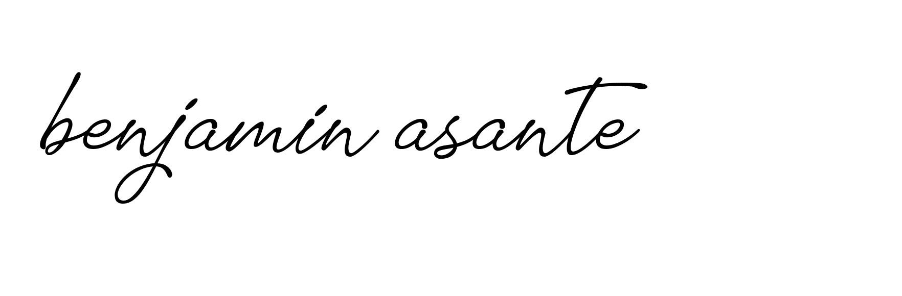 Signature of benjamin-asante-