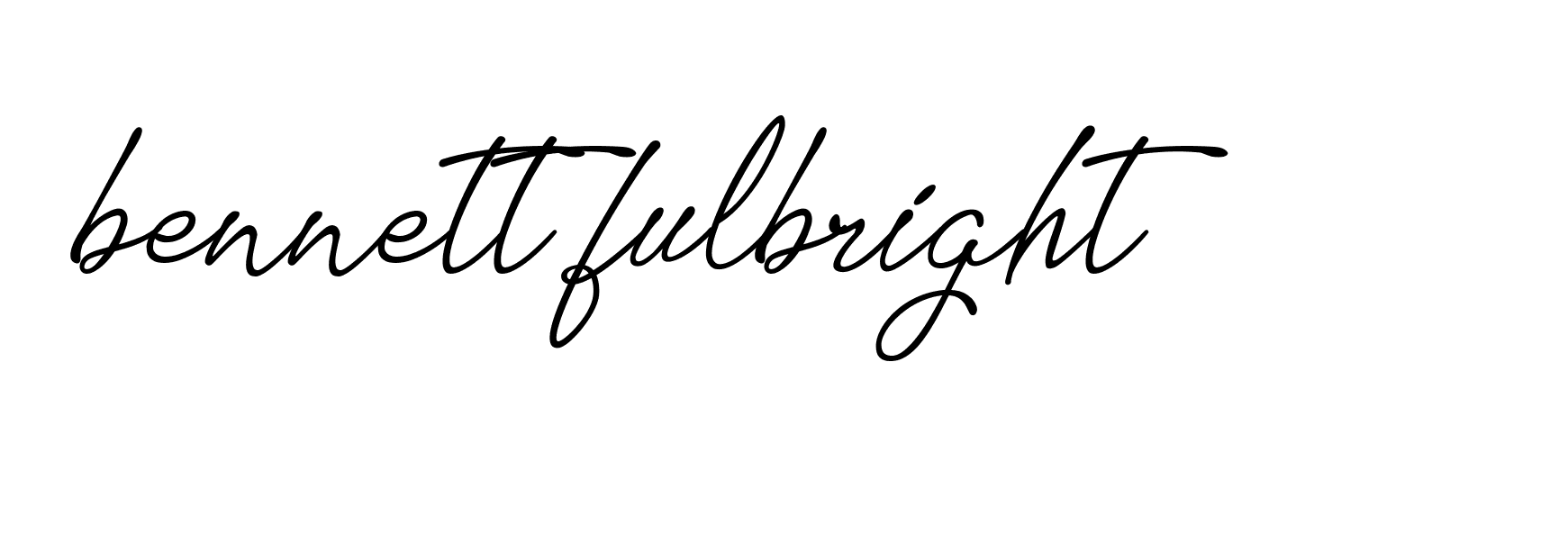 Signature of bennett-fulbright