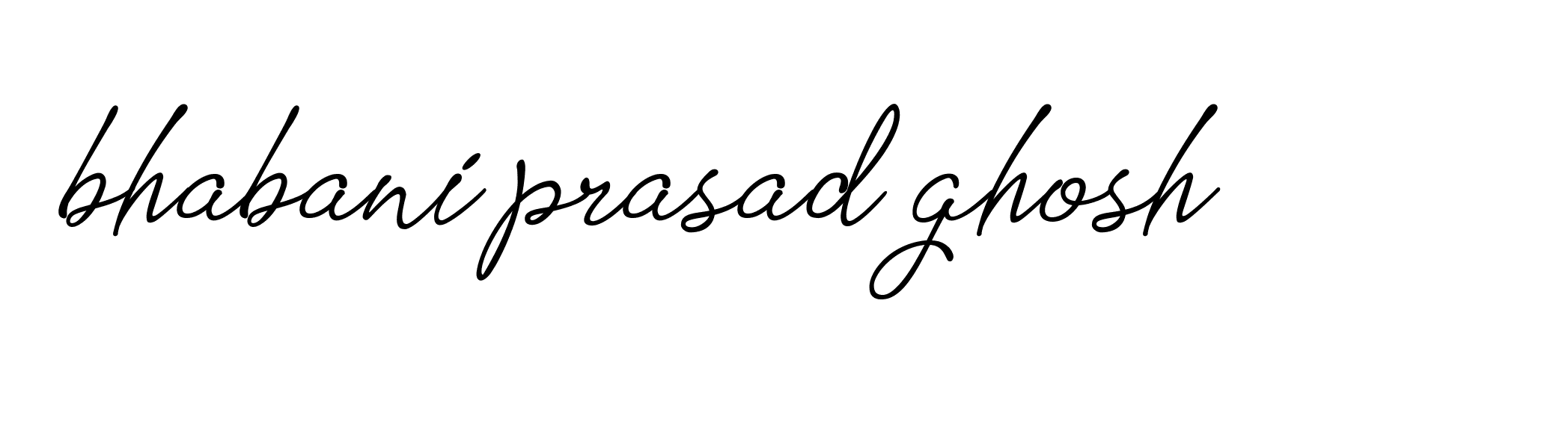 Signature of bhabani-prasad-ghosh