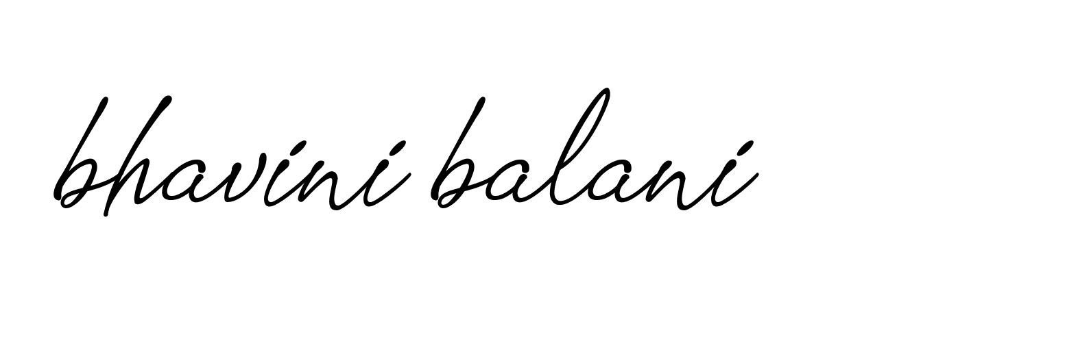 Signature of bhavini-balani