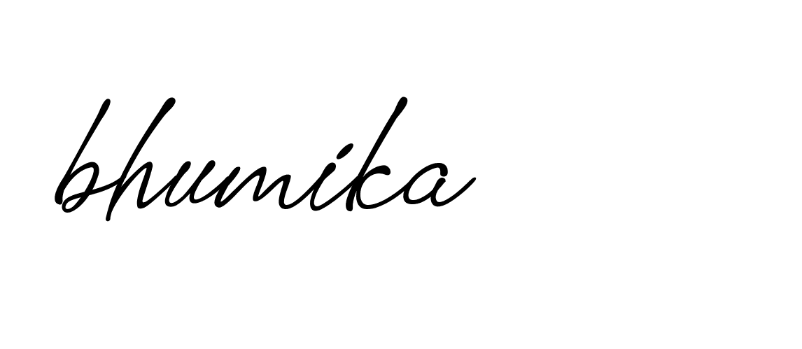 Signature of bhumika