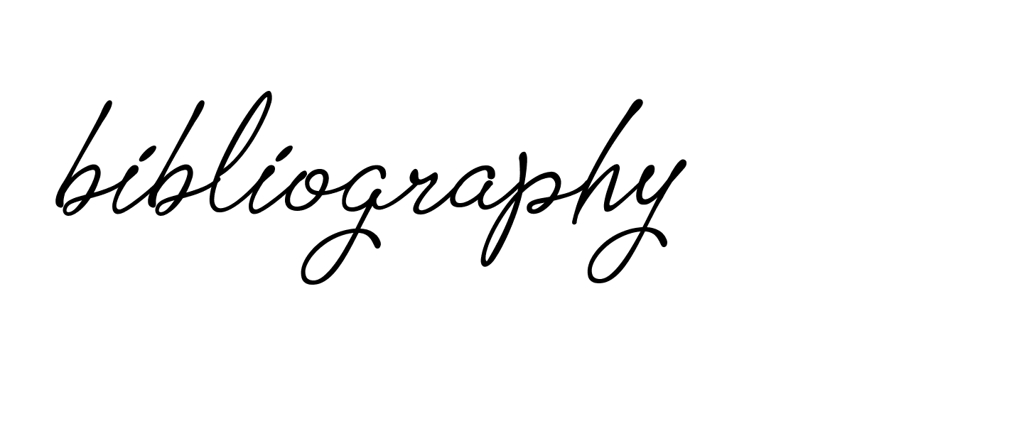 Signature of bibliography