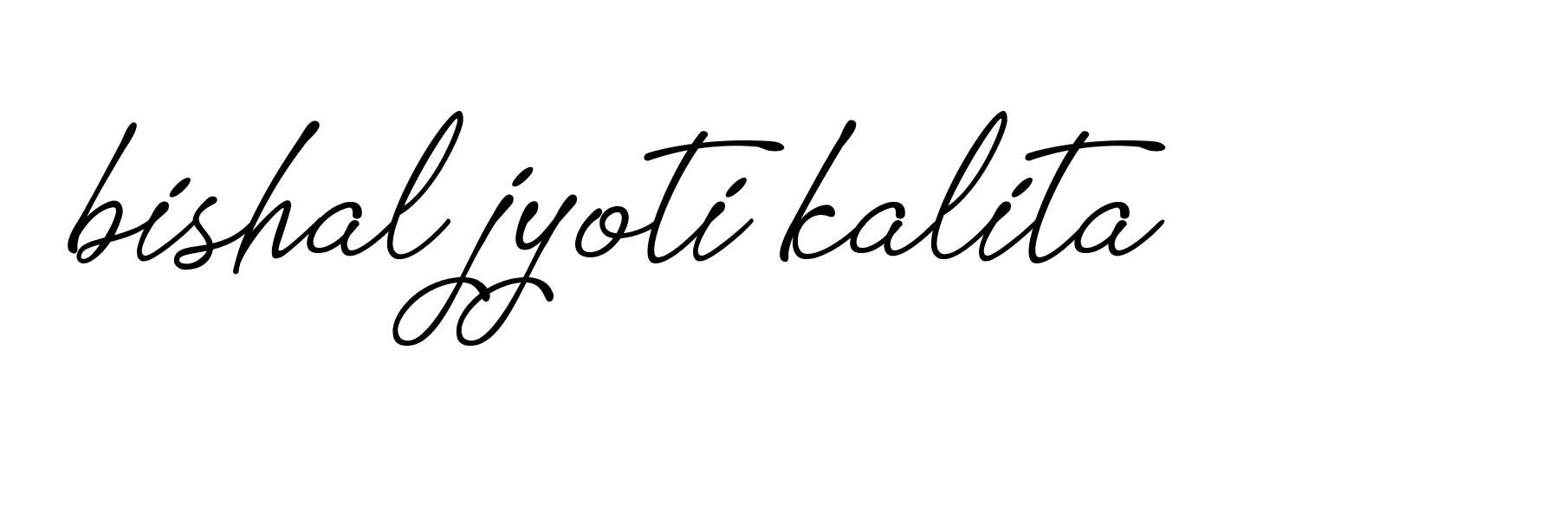 Signature of bishal-jyoti-kalita