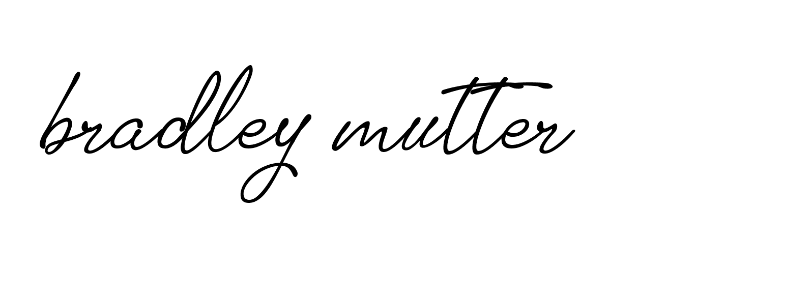 Signature of bradley-mutter