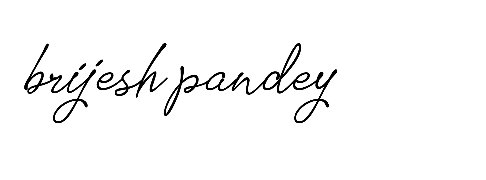 Signature of brijesh-pandey