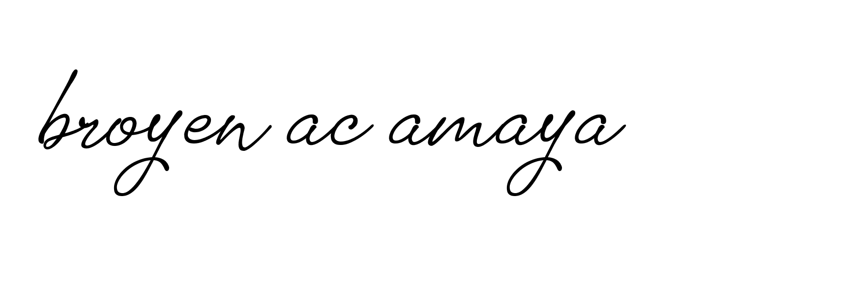 Signature of broyen-ac-amaya