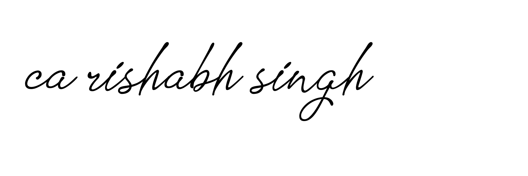 Signature of ca-rishabh-singh-