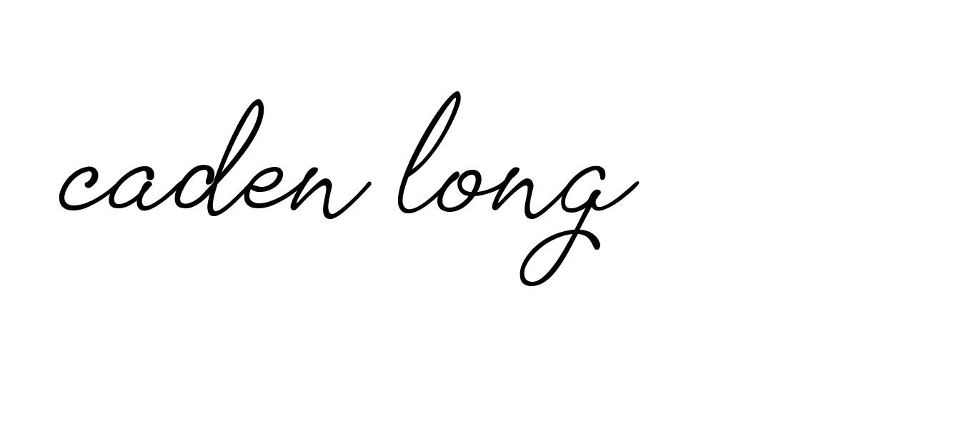 Signature of caden-long