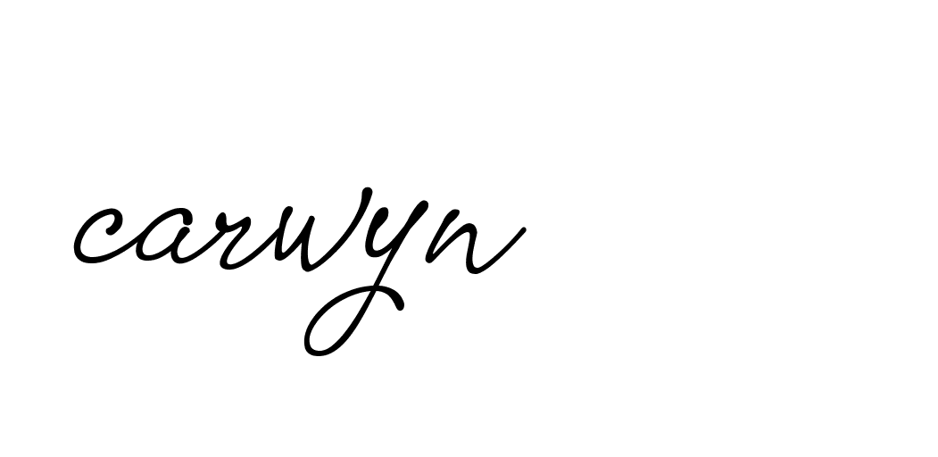 Signature of carwyn