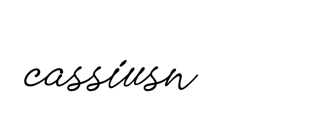 Signature of cassiusn