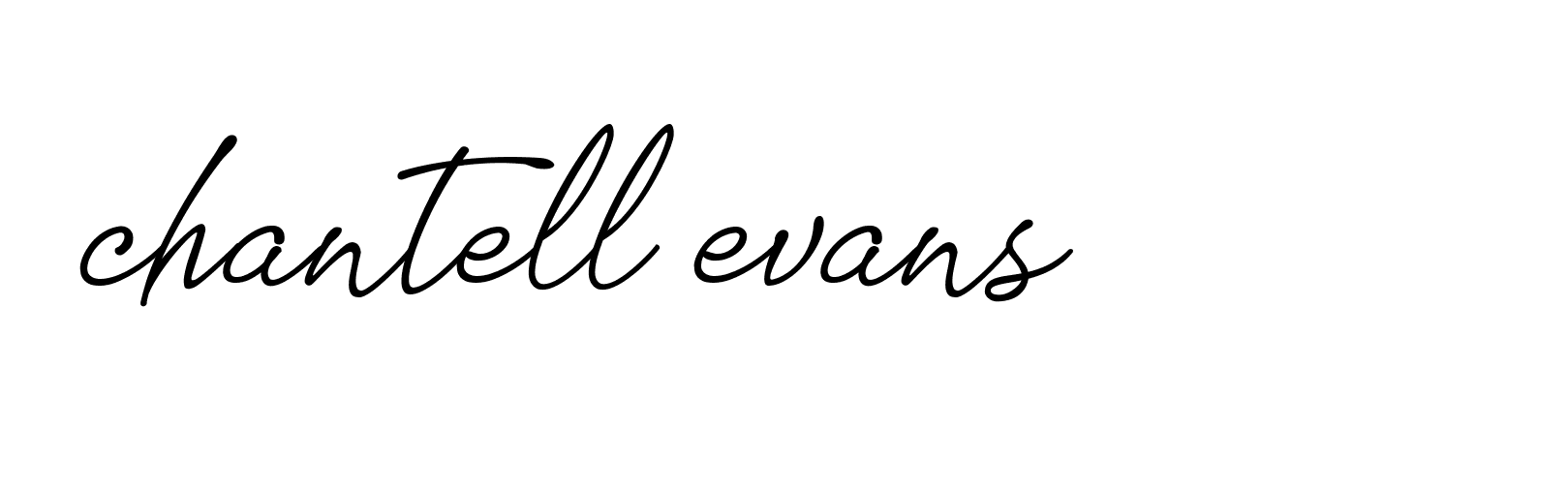 Signature of chantell-evans-