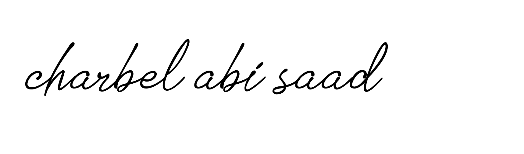 Signature of charbel-abi-saad