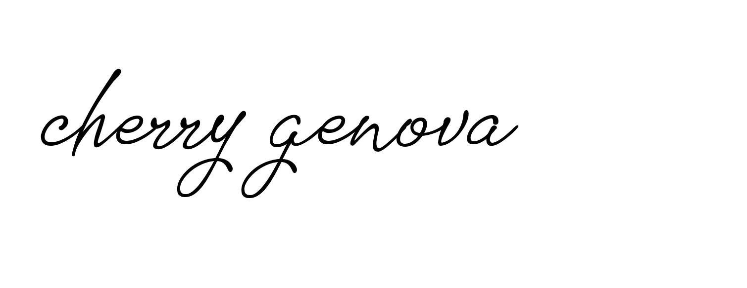 Signature of cherry-genova