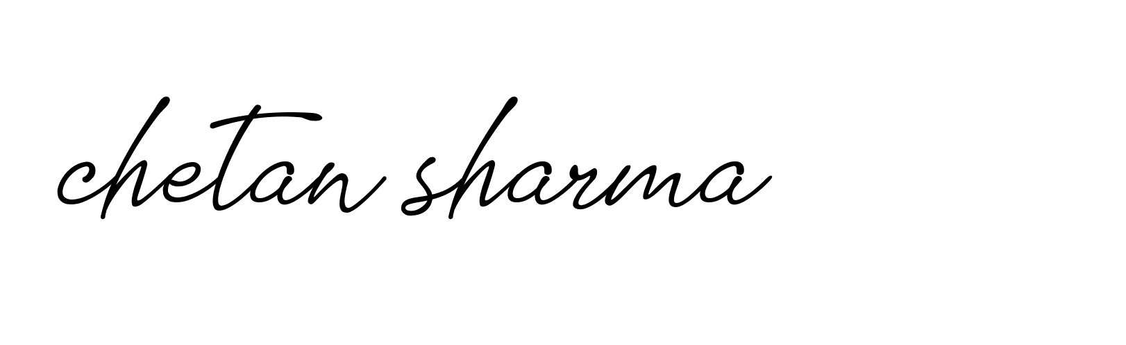 Signature of chetan-sharma-