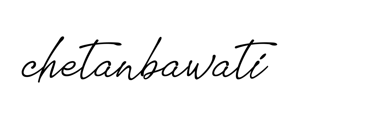 Signature of chetanbawati