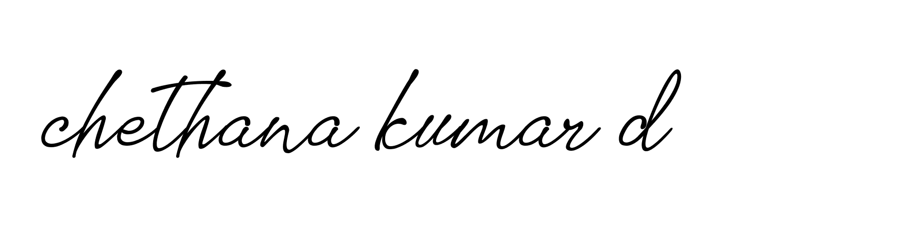 Signature of chethana-kumar-d