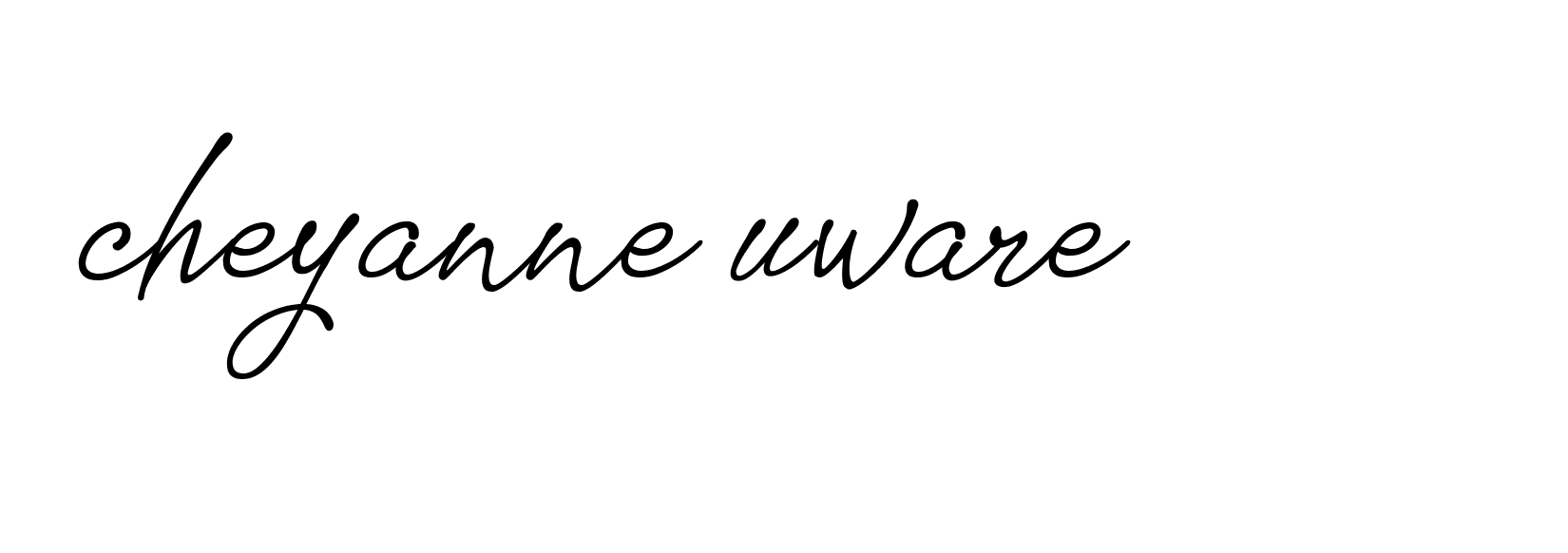 Signature of cheyanne-uware