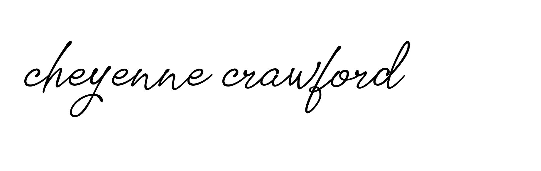 Signature of cheyenne-crawford