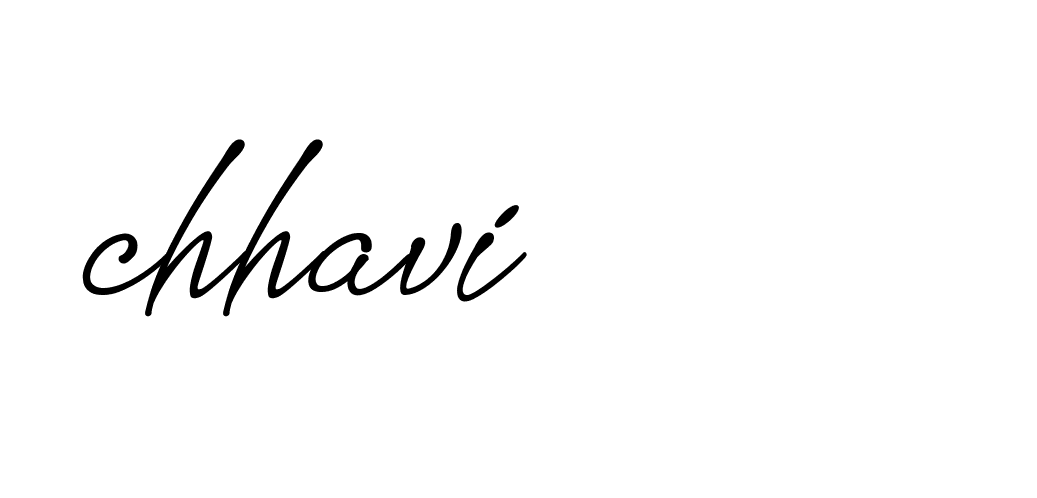 Signature of chhavi-