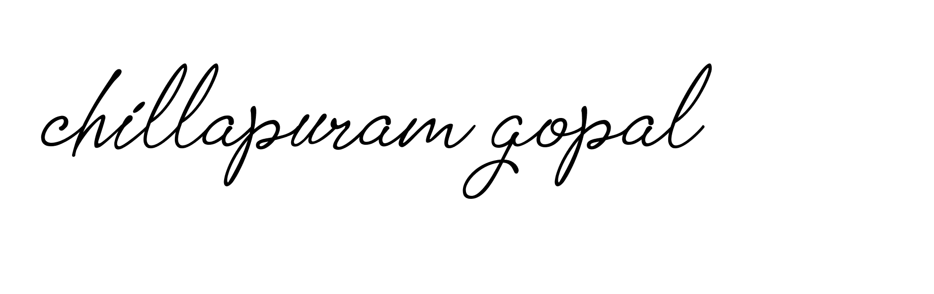 Signature of chillapuram-gopal