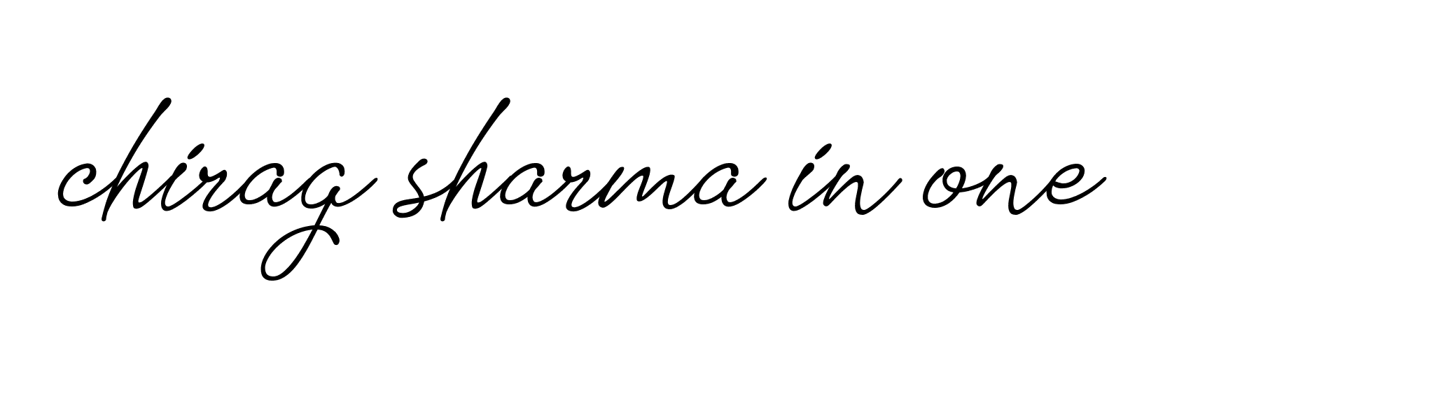 Signature of chirag-sharma-in-one