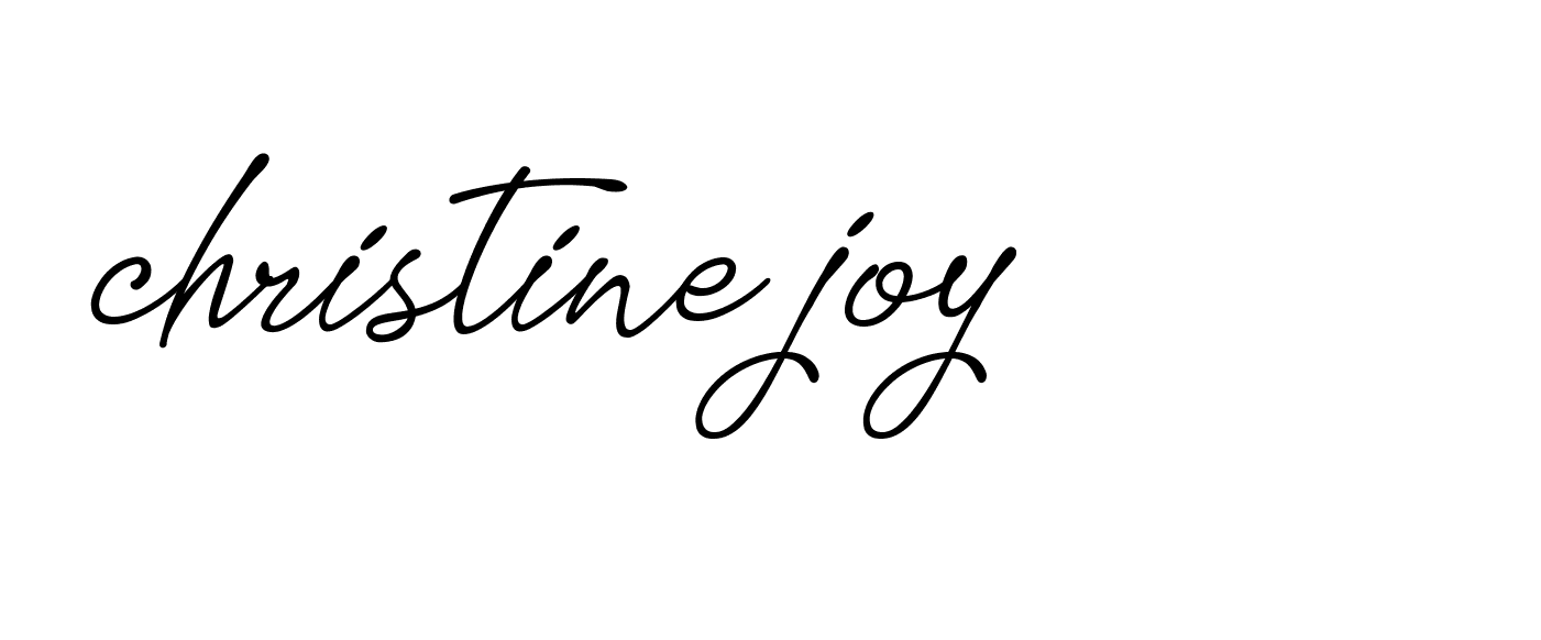 Signature of christine-joy