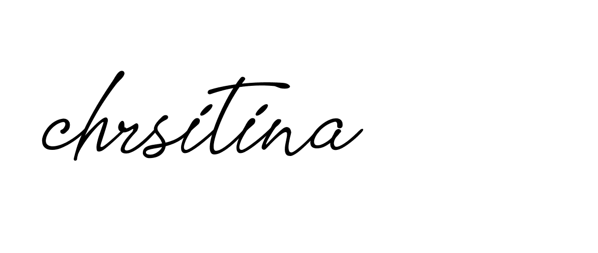 Signature of chrsitina